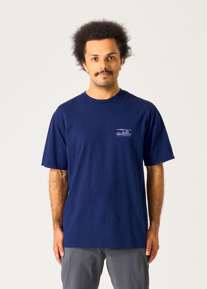 Patagonia 73 Skyline Organic T-Shirt – Sound Blue – S