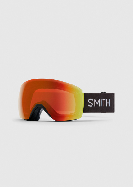 Smith Skyline XL Black / ChromaPop Everyday Red Mirror Goggles