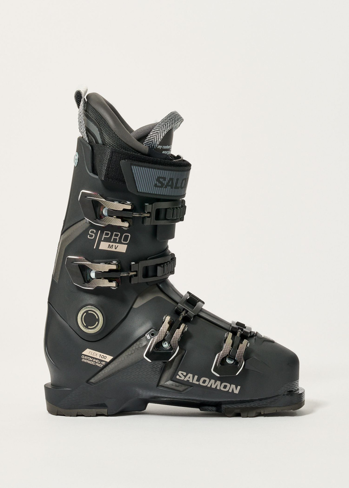 Salomon S/PRO MV 100 GW Ski Boots – Black/Titantium Metallic/Belluga – MP 27.5