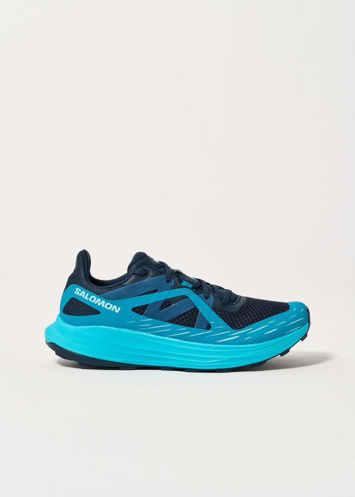 Salomon Ultra Flow Trail Running Shoes – Carbon/Tahitian Tide/Deep Dive – UK 8