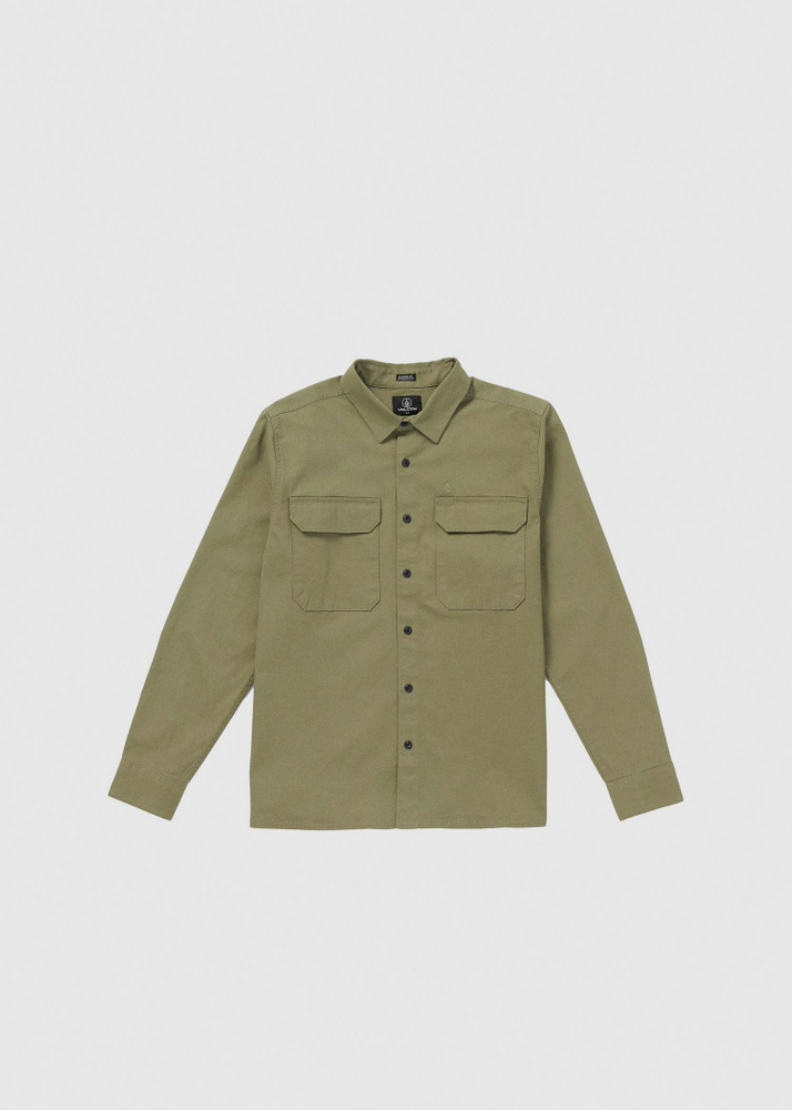 Volcom Servicestone Workshirt LS - Thyme Green - S