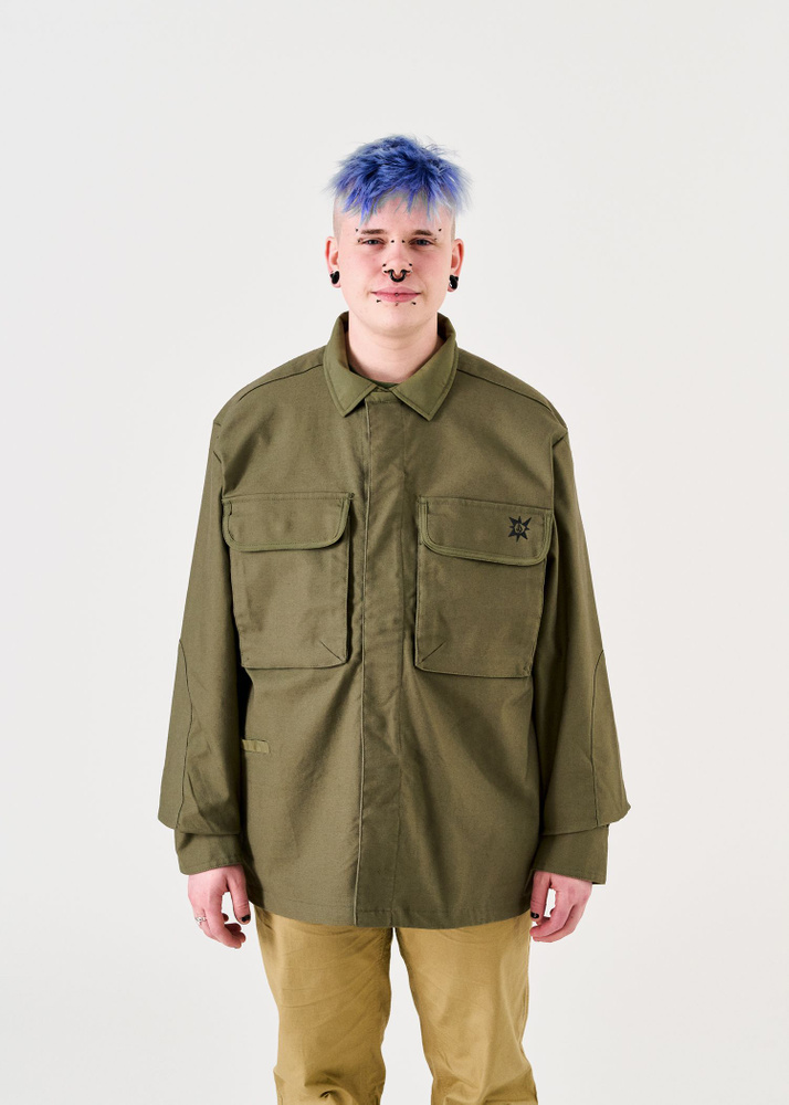 Volcom TT B Iguchi Work Shirt Long Sleeve Shirt - Wintermoss - S