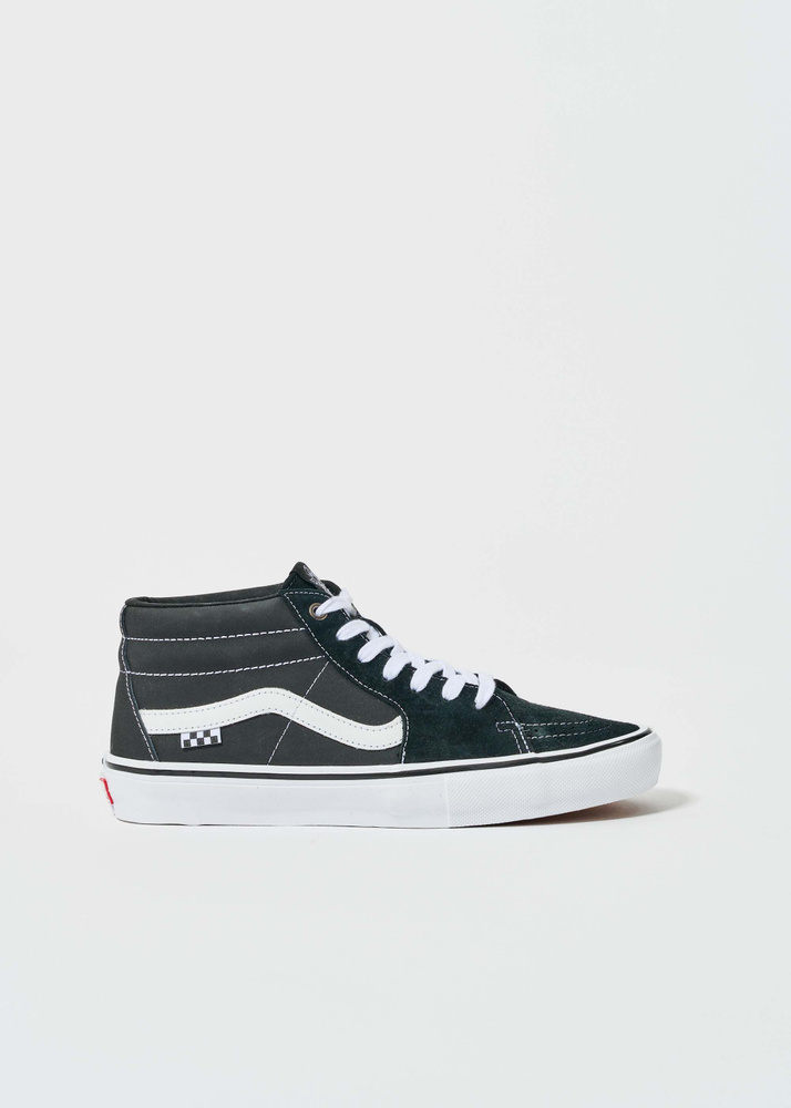 Vans Skate Grosso Mid Shoes - Black/White/Emo Leather - UK 10.5