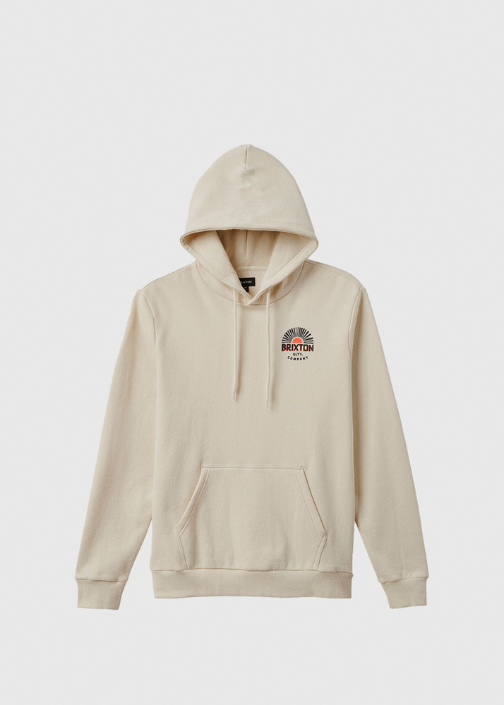Brixton Rising Sun Hoodie - Whitecap - S