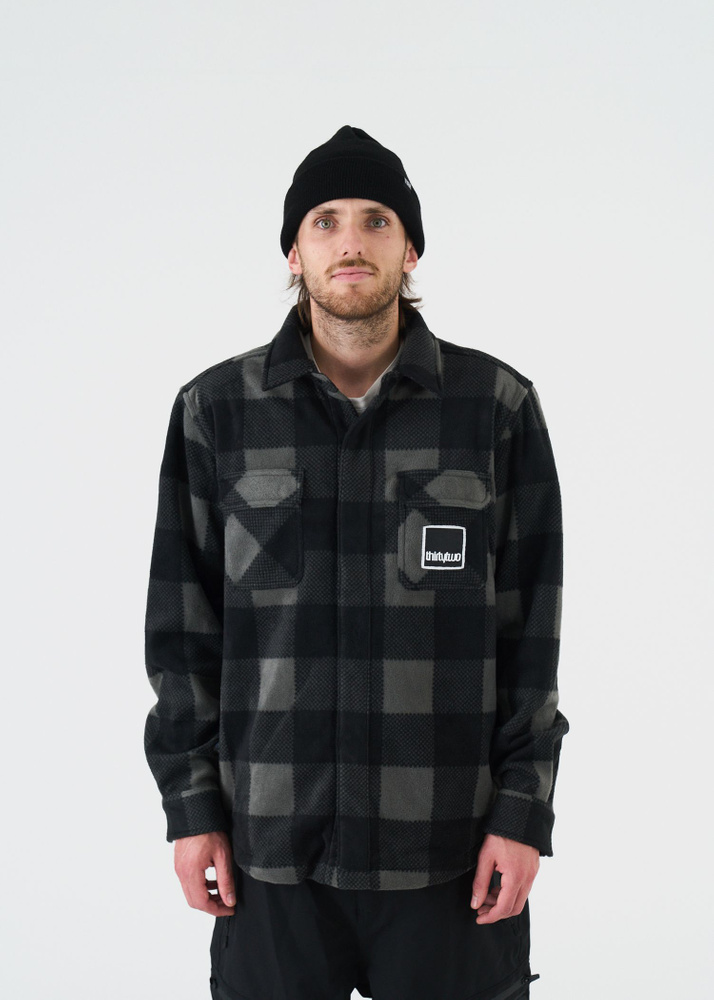 ThirtyTwo Rest Stop Shirt – Black/Charcoal – M
