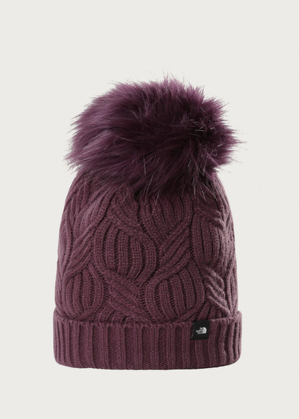 The North Face Oh Mega Pom Knit Beanie Mauve NWT The North Face Oh Mega Fur Pom Beanie - Women main image 4