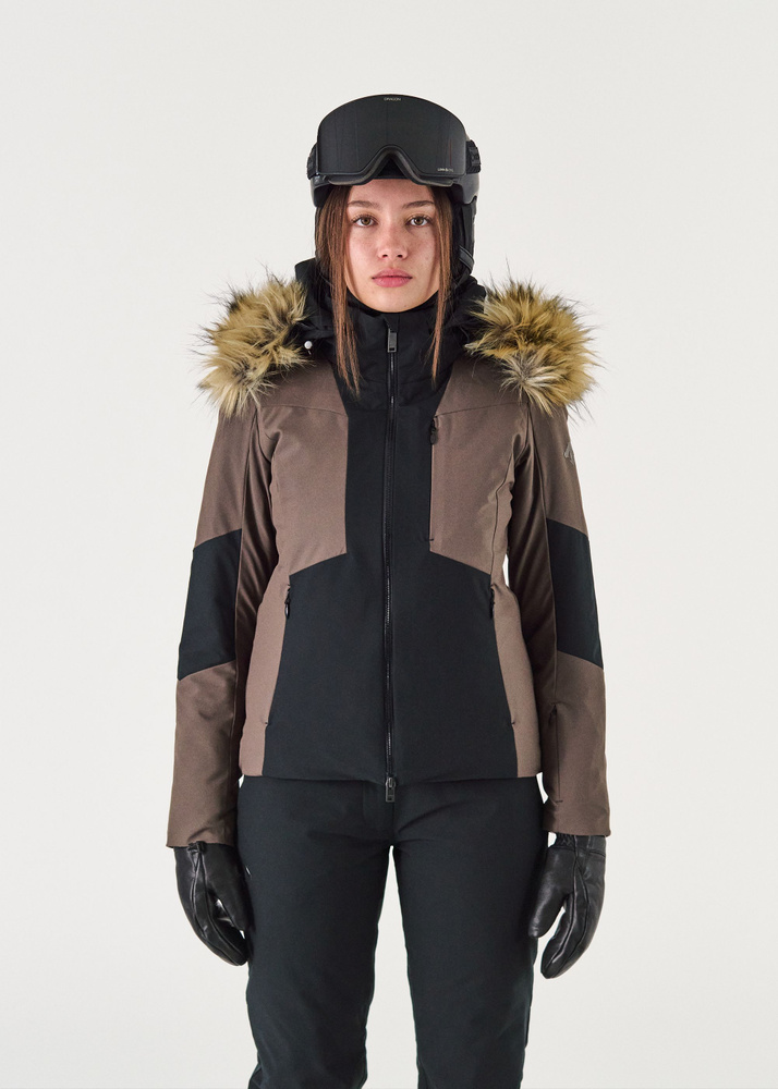 Descente Nicole FF Insulated Jacket – Brown/Black – 8