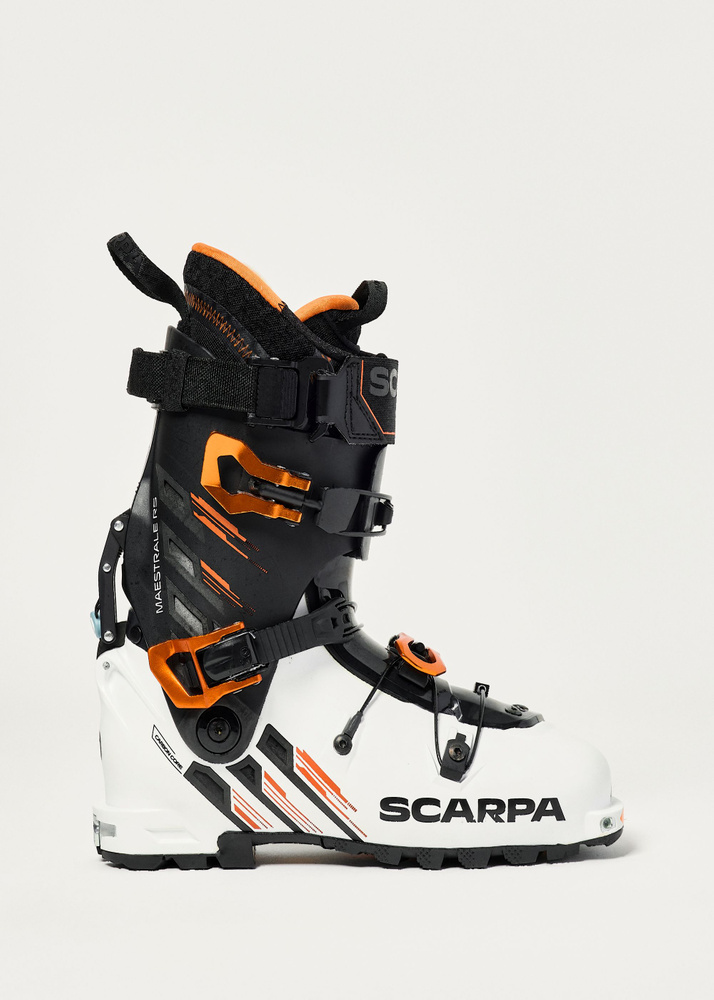Scarpa Maestrale RS Ski Boots – White/Black/Azure – MP 28.5