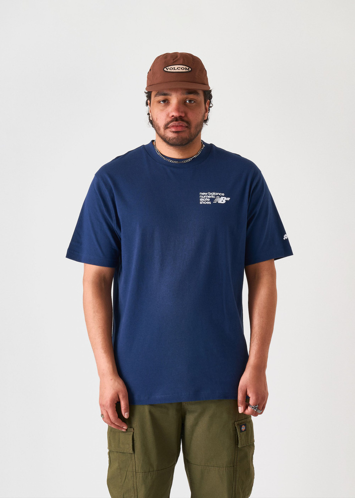 New Balance Small Logo T-Shirt - Navy - L