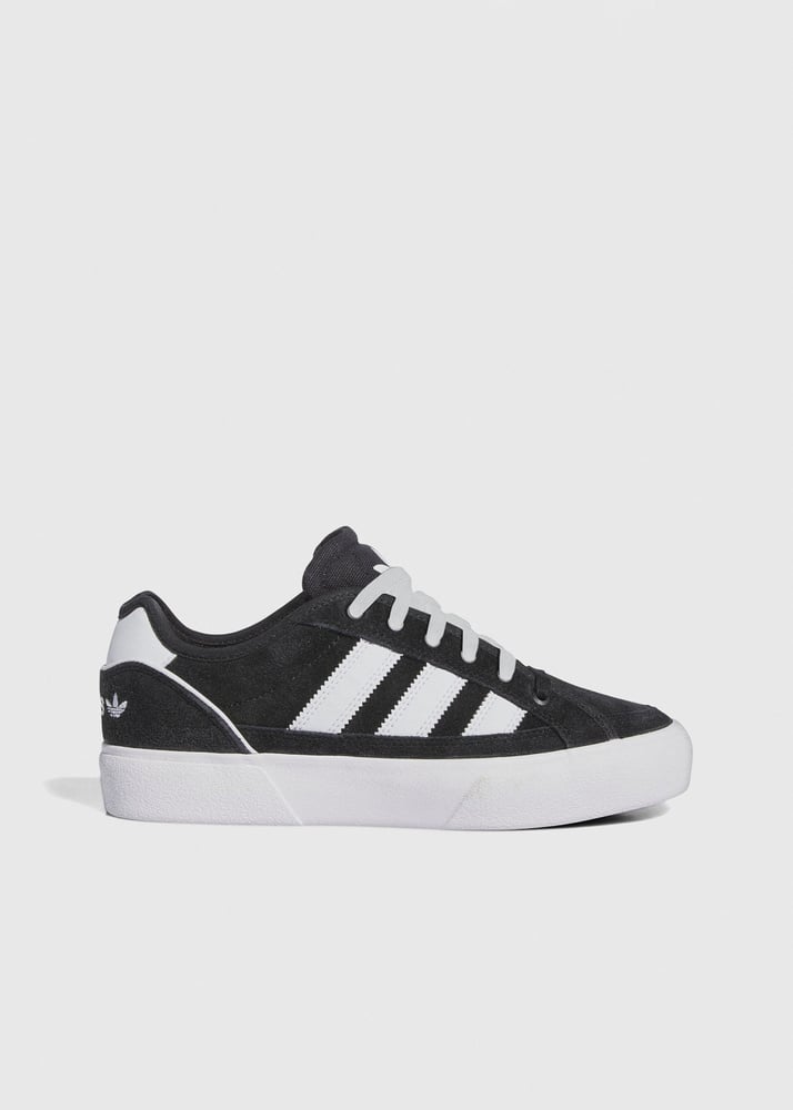 adidas Court TNS Premiere Skate Shoes - CBLACK/FTWWHT/FTWWHT - UK 8