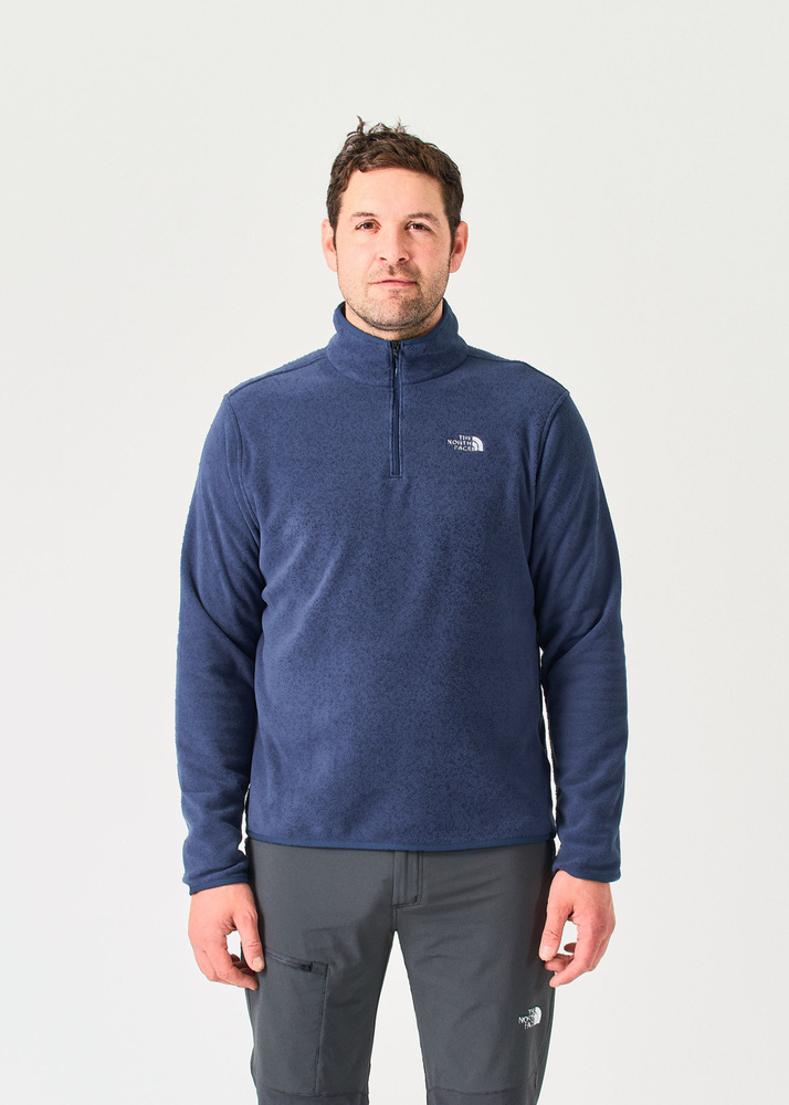 The North Face Glacier Fleece 1/4 Zip Jacket – Summit Navy – XL