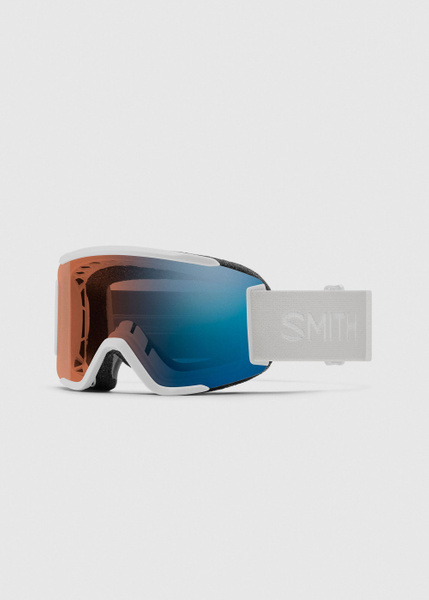 Smith Squad S White Vapor / ChromaPop Pro Photochromic Blue Mirror