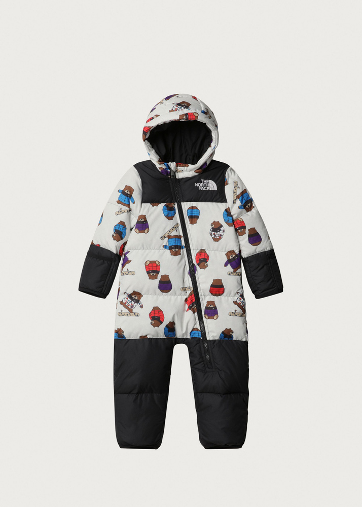 The North Face Baby 1996 Retro Nuptse One Piece – TNF White Nuptse Bears Print – 18 Months