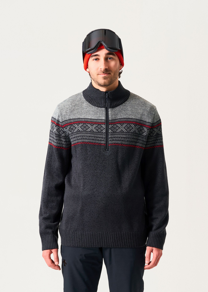 Campagnolo Fair Isle Knit Sweater - Antracite - M